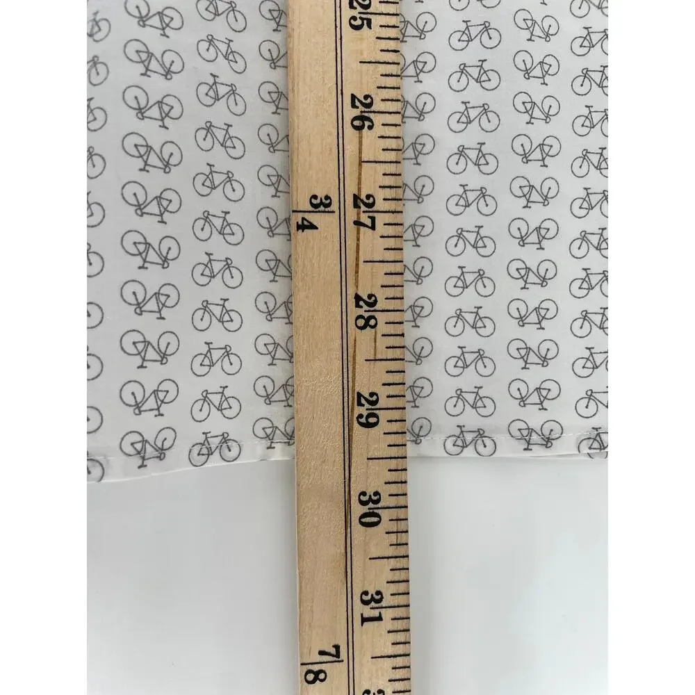 Banana Republic Dress Shirt Men’s M Slim Fit Bicycle Graphic